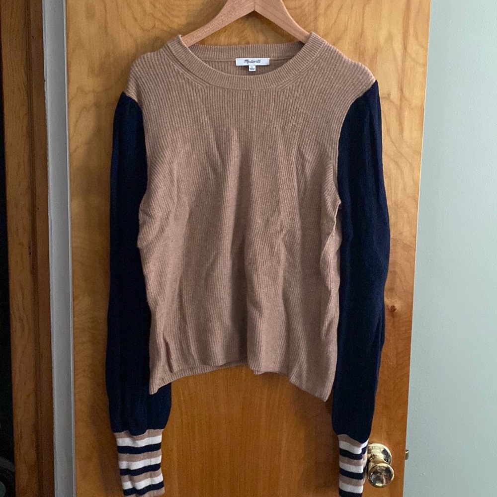 NWOT Madewell colorblock knit sweater